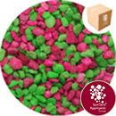 Fish Tank Gravel - Fluorescent Applewink Green / Pink